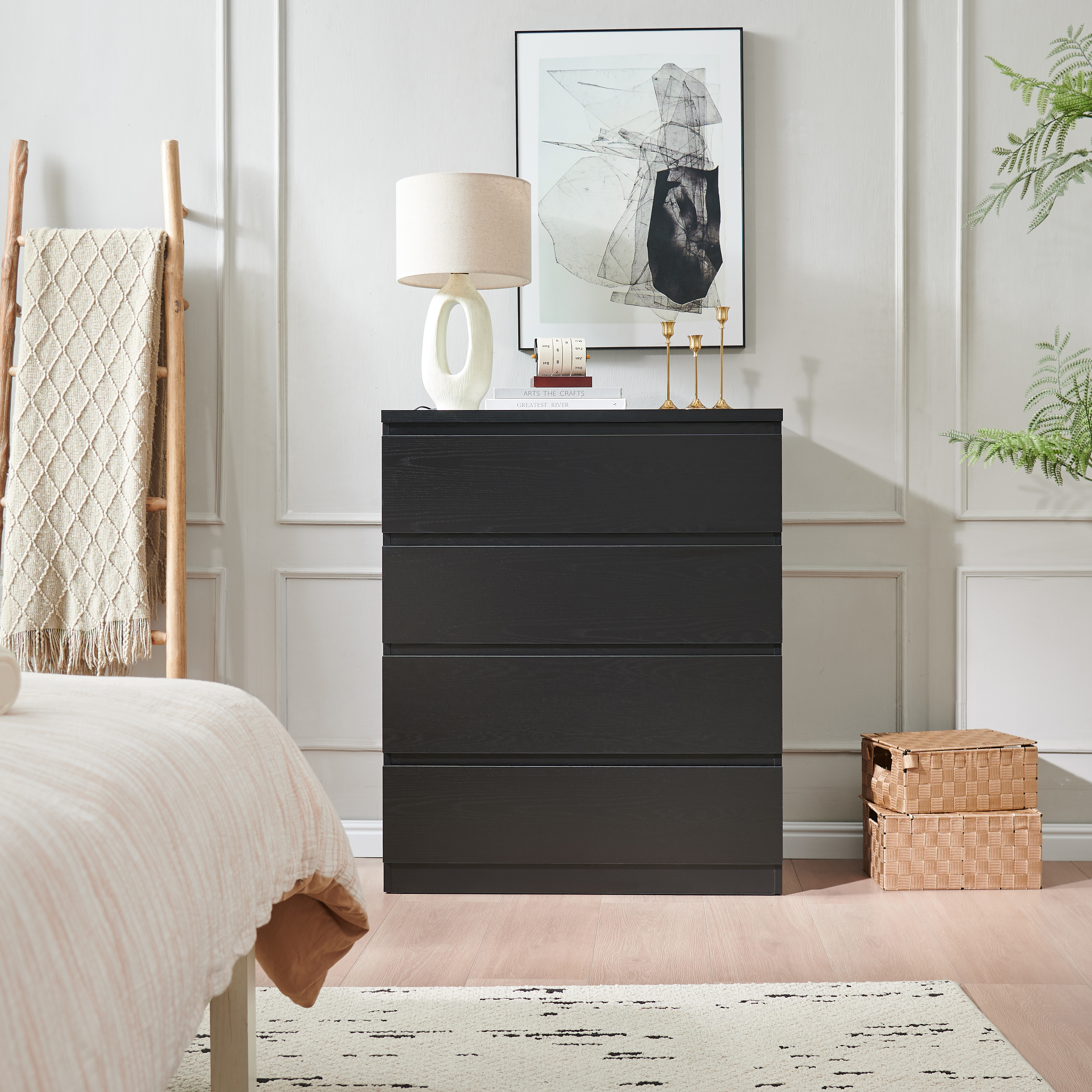 4 Drawer Dresser — Modern Storage Chest of Drawers — photo 2