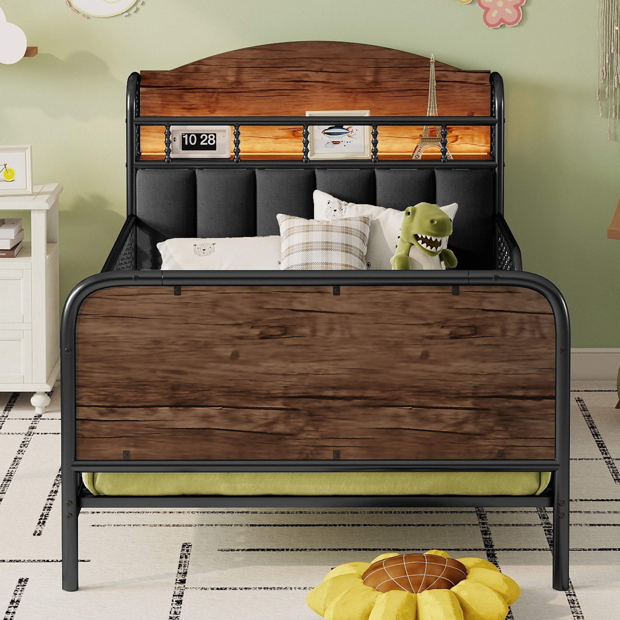 Twin Metal Platform Bed, picture 3 of 4