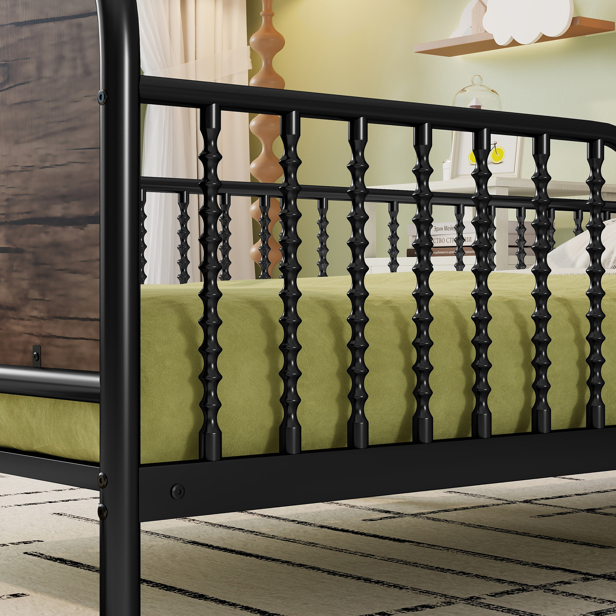 Twin Metal Platform Bed, picture 2 of 4