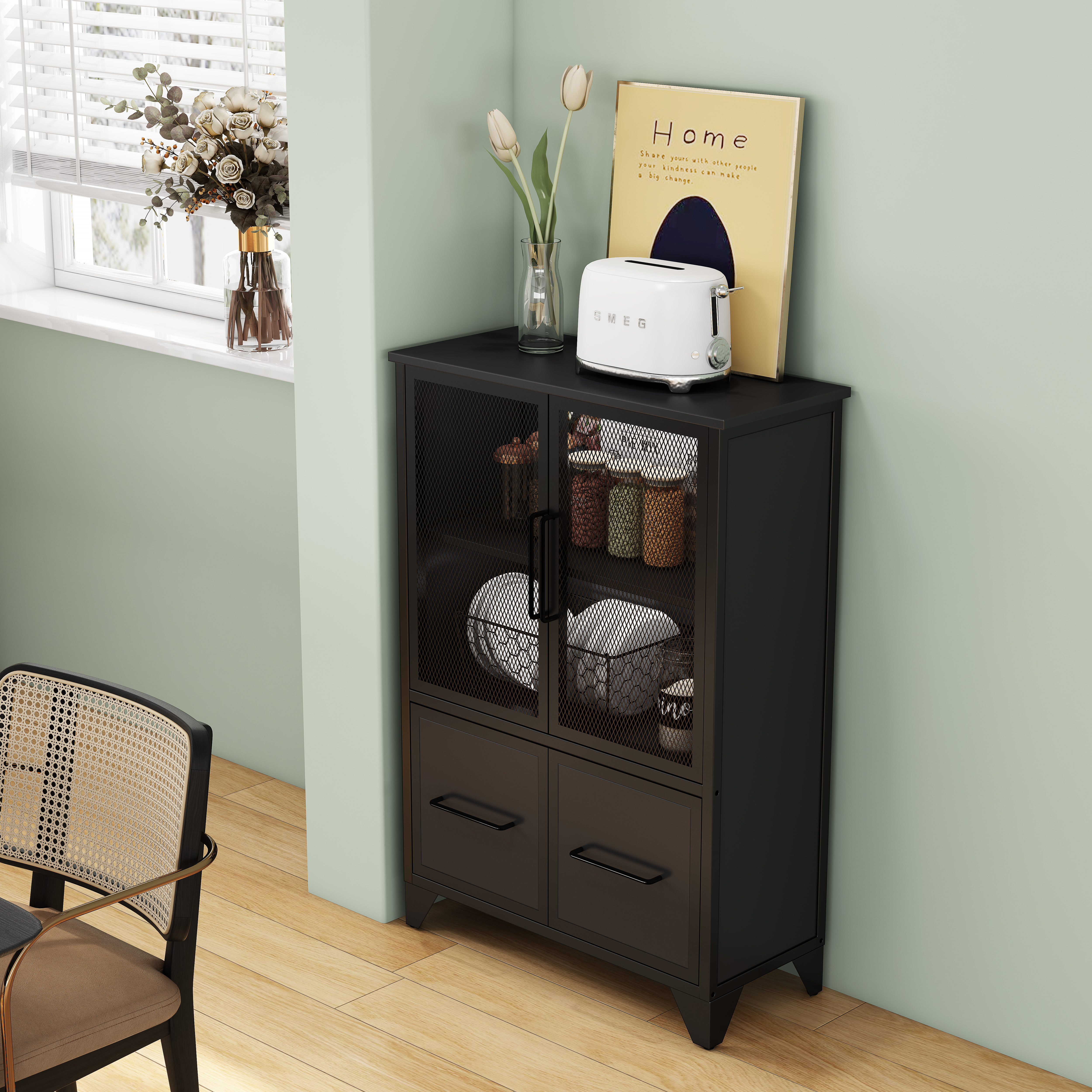 Storage Cabinet with Iron Doors, picture 4 of 4