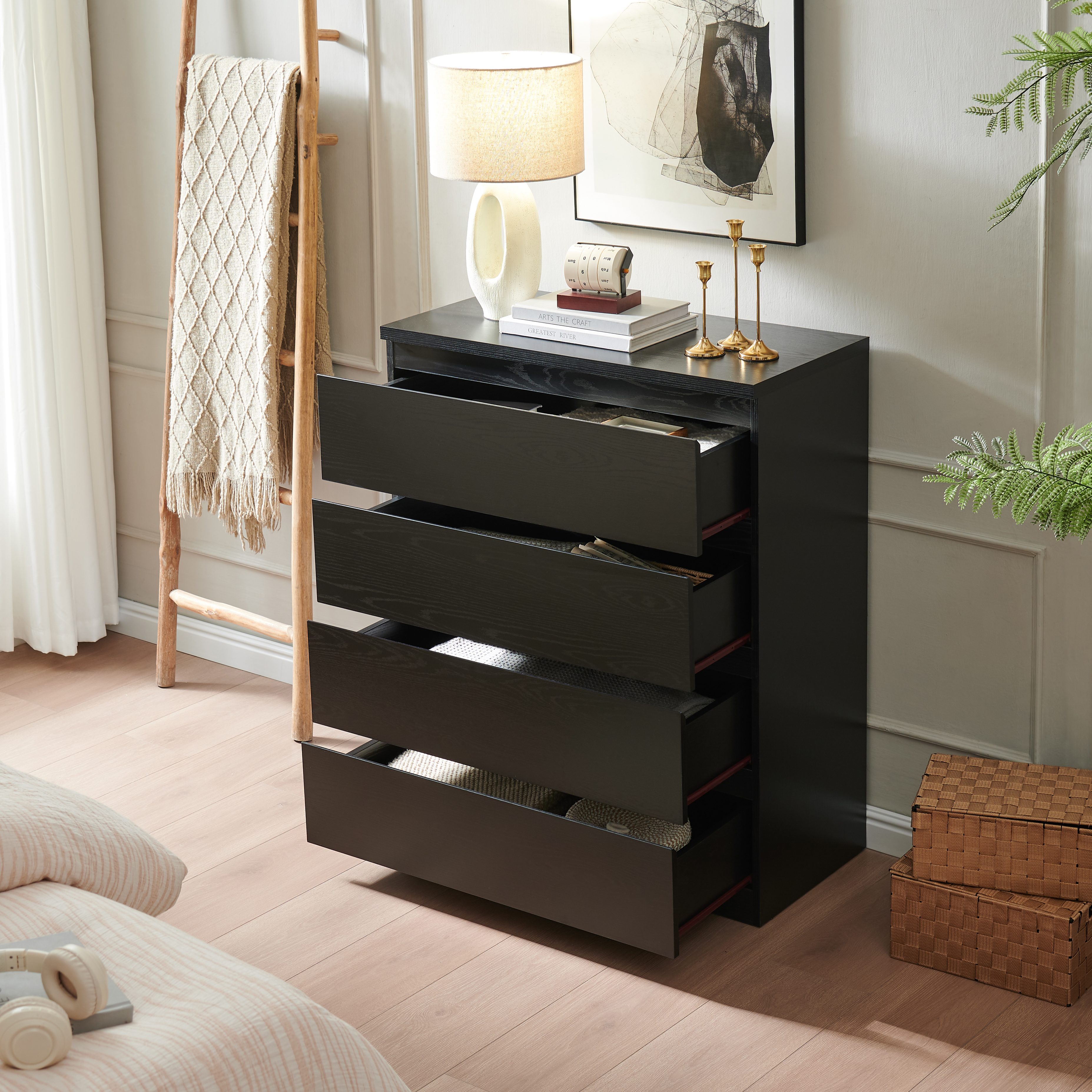 4 Drawer Dresser — Modern Storage Chest of Drawers — photo 4