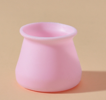 Silicone round chair foot cover-pink