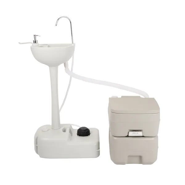 Portable Removable Outdoor Hand Sink With Portable Toilet