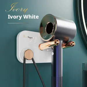 Light luxury hair dryer rack-white