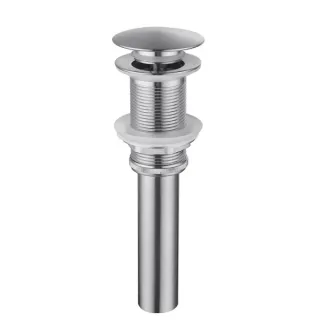 Bathroom Sink Drain Without Overflow, Vessel Sink Lavatory Vanity Pop-Up Drain Stopper, 304 Stainless Steel