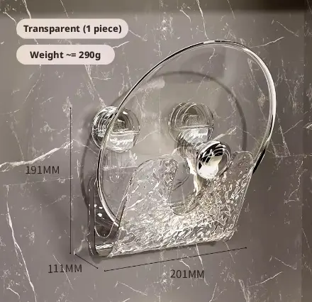 Corrugated pot lid holder-transparent color