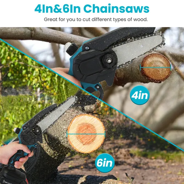 4-in-1 Pole Pruning Shears, Electric Pruning Shears & Pole Saws For Tree Trimming With 7 Adjustable Head Angles,Cordless Pole Shears And Battery Pole Saw With 2Pcs 3000mAh Rechargeable Batteries — foto 5