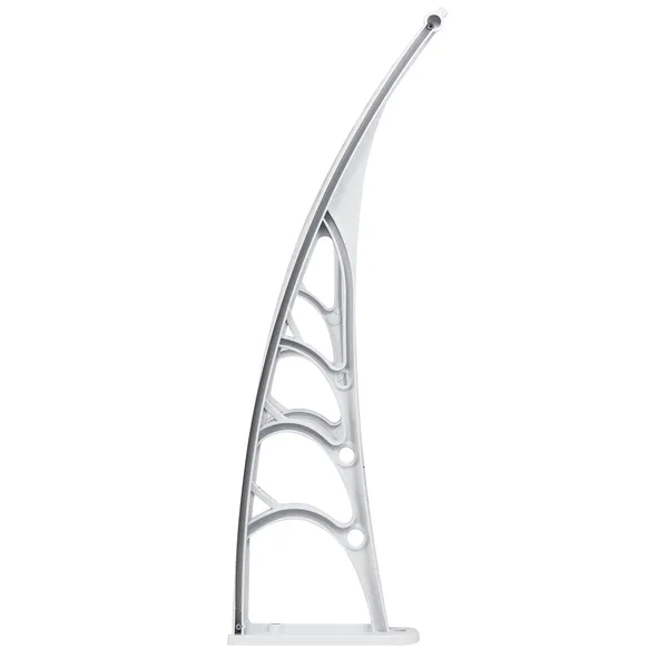 HT-100 X 80 Household Application Door & Window Rain Cover Eaves Transparent Board & White Holder