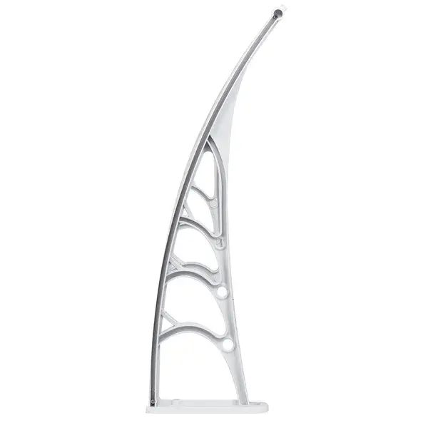 HT-100 X 80 Household Application Door & Window Rain Cover Eaves Transparent Board & White Holder