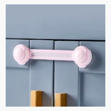 Child safety lock lock-pink-long lock-1 piece