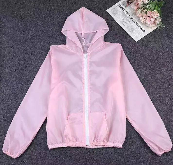Ice Silk Sunscreen Clothing-Pink