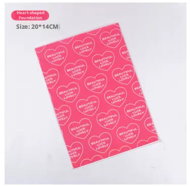 Love paper bag-pink 14*20cm- -1 bag