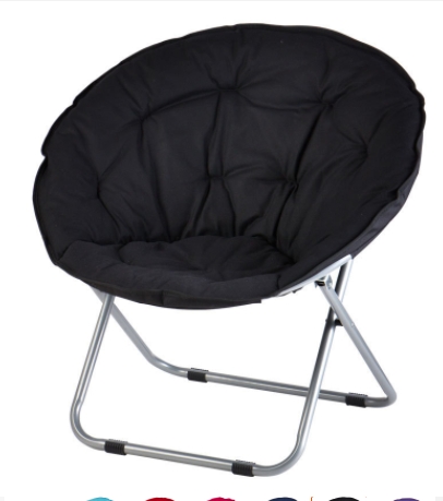 Lazy sofa chair-black-1 pack