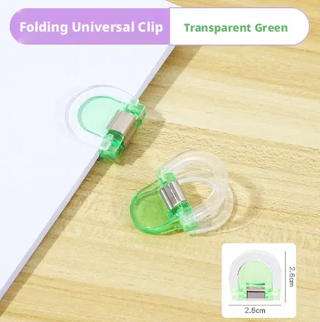 Transparent Long Tail Clip-Green