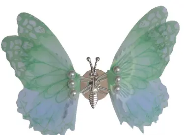 Air outlet decoration-green butterfly-pasted model