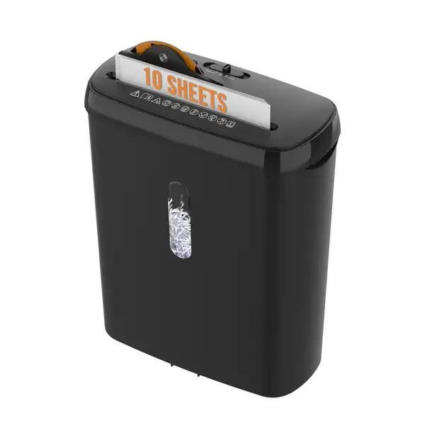 10-Sheet Strip Cut Paper Shredder, P-2 Security