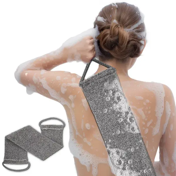Premium Bamboo Fiber Exfoliating Body Scrubber Towel