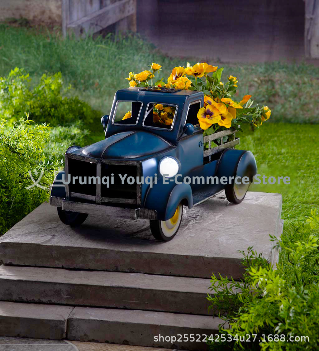 Pickup truck flower pot-blue-1 piece