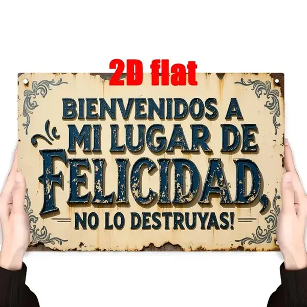 CIFbuy Welcome To My Happy Haven Do Not Ruin It Vintage Metal Sign Floral Rustic Wall Decor For Home Bar Cafe Man Cave Farmhouse Ideal Gift - TikTok, Temu Pick-