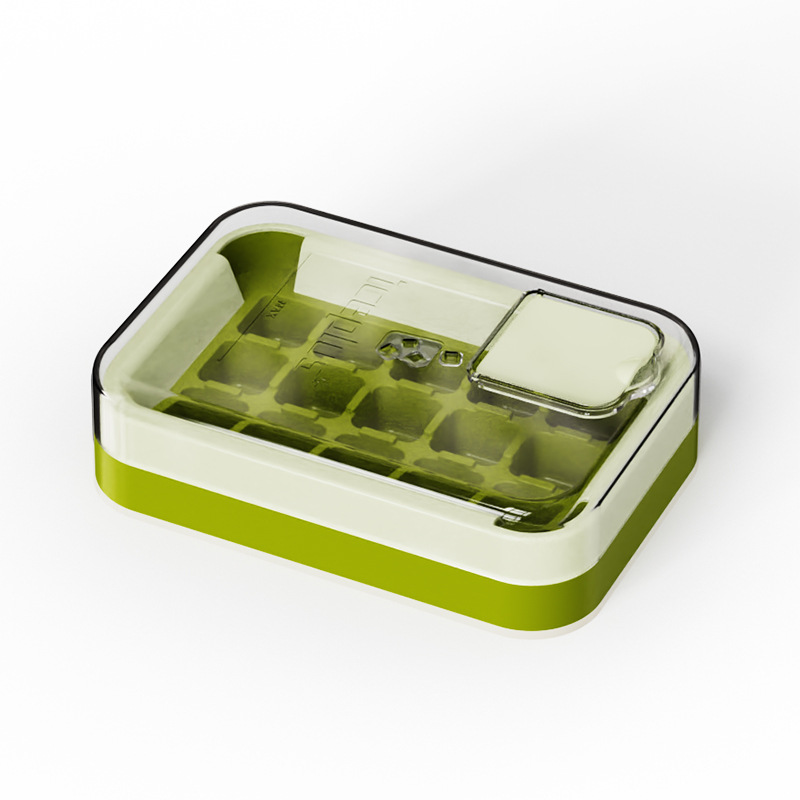 Press ice grid-spring green-1