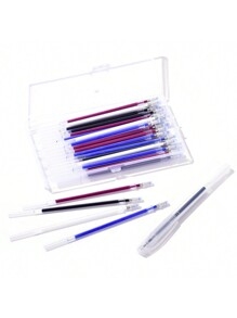 Clothing hot erase pen-mixed color-10 refills +1 pen case +1 box