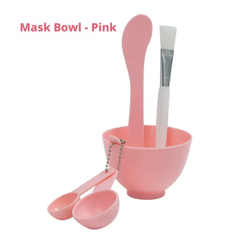 Fresh-keeping mask sticker-mask bowl-pink-six-piece set