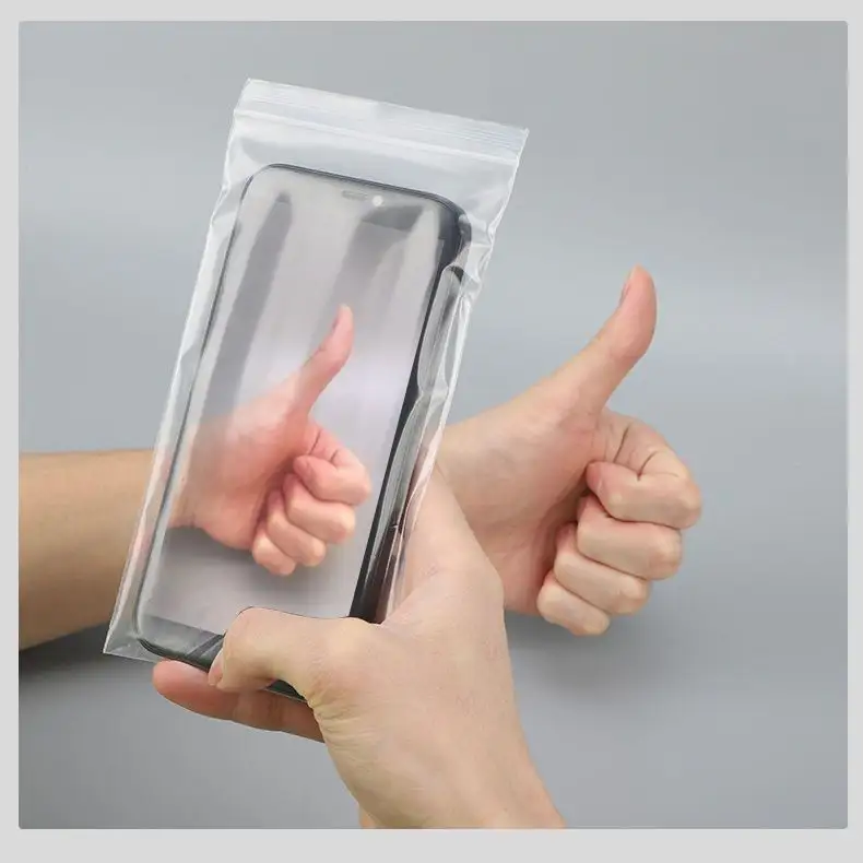 Mobile phone self-sealing bag-10cm * 20cm-thick red