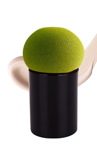Mushroom head puff-applied brown-1