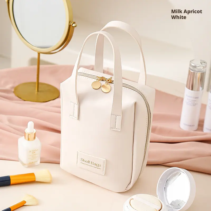 Cosmetic bag-white shell model-one pack