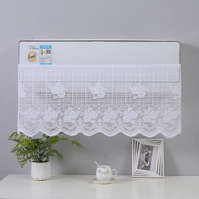 Windshield and air conditioning curtain-tiled checkered roses