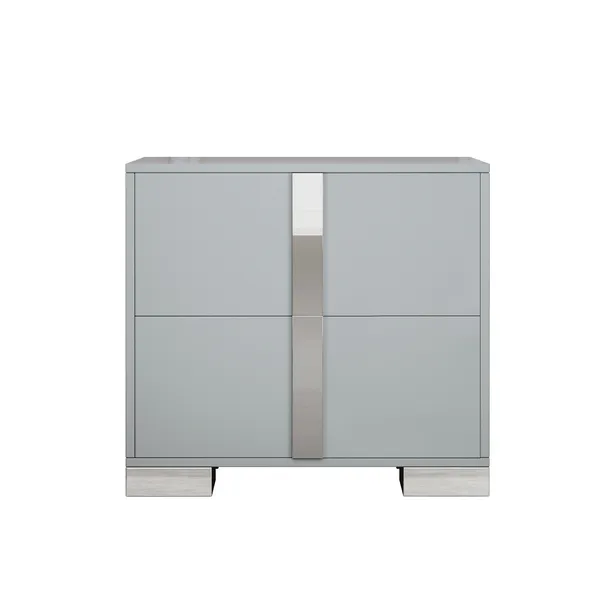 Elegant Nightstand with Metal Foot — photo 6