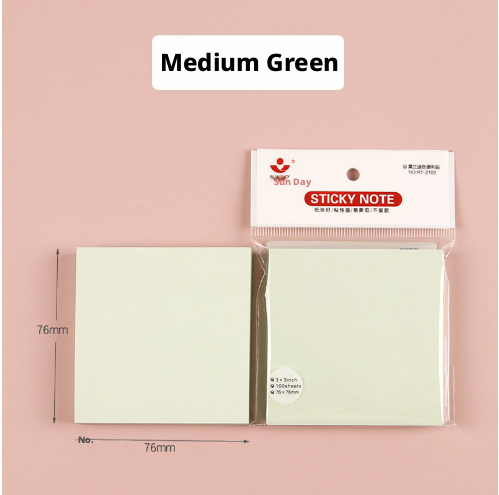 Morandi Post-it Notes-Green-1 copy/100 pages
