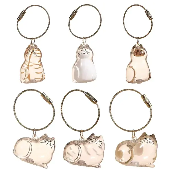6-Piece Cat Hair Memorial Pendant Set