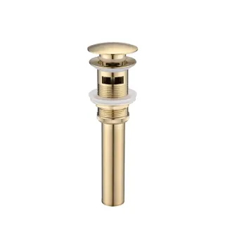 Bathroom Sink Drain With Overflow, Vessel Sink Lavatory Vanity Pop-Up Drain Stopper, 304 Stainless Steel