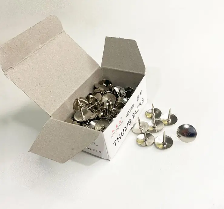 Thickened nickel plated thumbtack