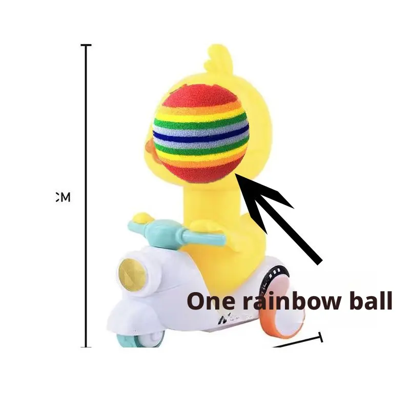 Rainbow Ball Cat Toys-Red Ball-1 pack