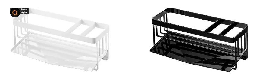Sponge draining rack-black metal model-opp bag
