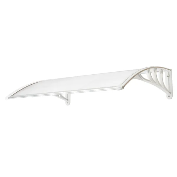 HT-100 X 80 Household Application Door & Window Rain Cover Eaves Transparent Board & White Holder