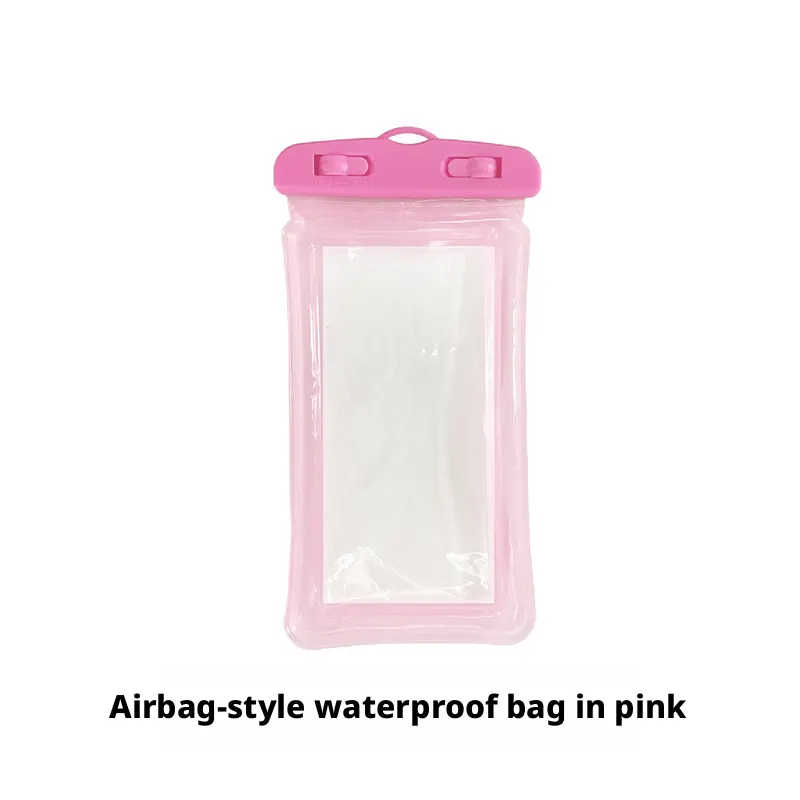 Airbag mobile phone waterproof bag-pink-one pack