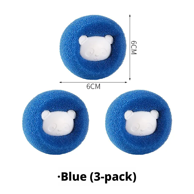 Washing Machine Sponge Cleaning Balls-Blue- bag