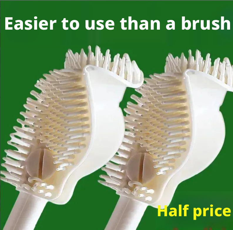 Long-handle silicone brush-white-1 piece