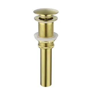 Bathroom Sink Drain Without Overflow, Vessel Sink Lavatory Vanity Pop-Up Drain Stopper, 304 Stainless Steel