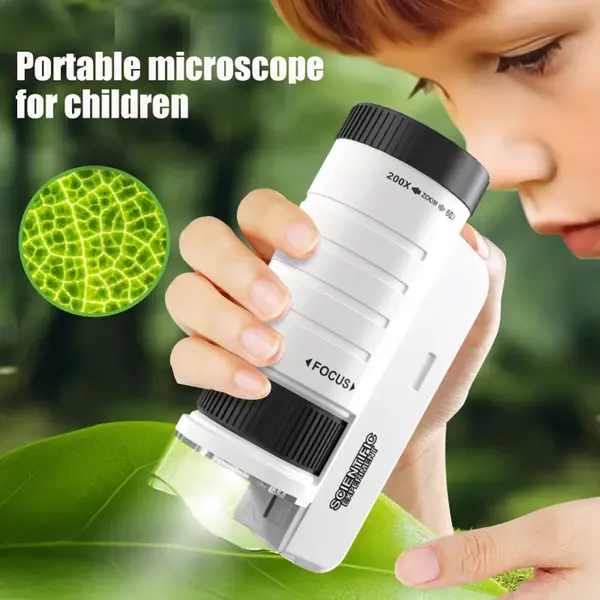 Children's Handheld Microscope Optical HD Portable Microscope