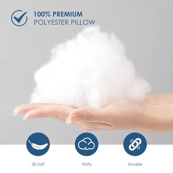 White Square Pillows 2-pack With Bubble Wrap Suitable For Bed Cushions, 18X18 Inches, Sofa Cushions, Patio Cushions, Cushion Inserts, Breathable, Hand Washable, OKO-100 Certified.