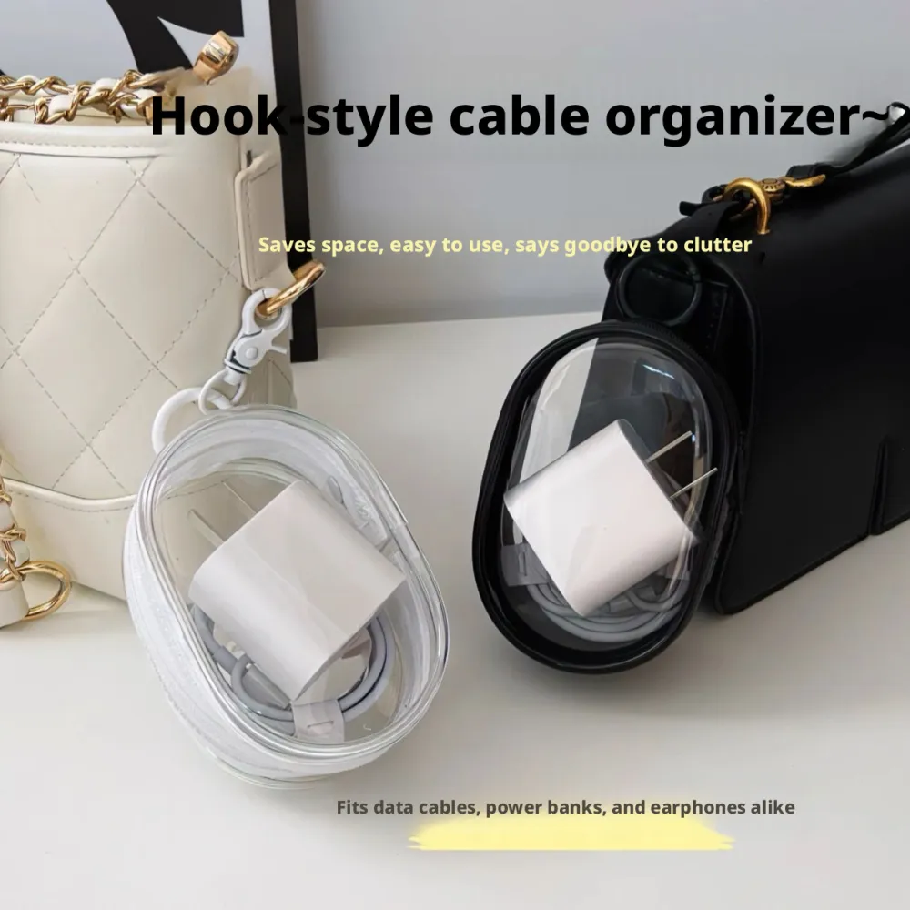 Data cable storage bag-black-1 piece