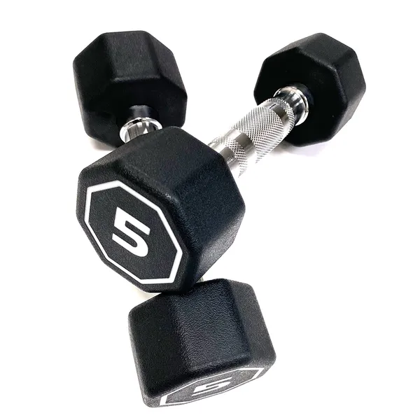 Premium Octagonal Dumbbell, Large Numbers, Hard Chrome Plated Handle Dumbbells To Assist With Push-Ups, 5 Lbs Set Of 2 Support For Self-pickup Face Sheet, Daily Face Sheet Submission Deadline 16-00