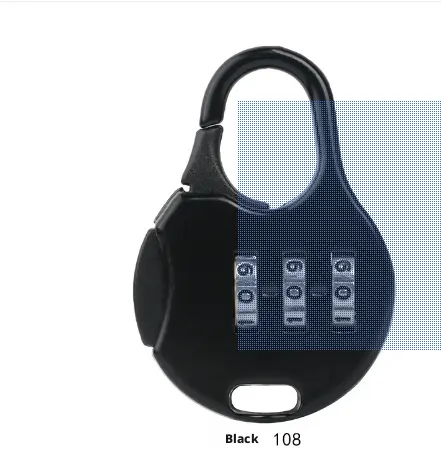 Mini lock-black round
