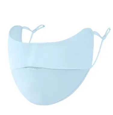 Ice Silk Sunscreen Mask-Blue-1