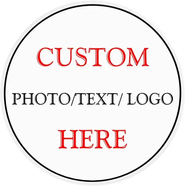 CIFbuy Personalized Metal Decorative Sign - Custom Decorative Tin Sign With Logo Images And Text - Floor Sign For Houses - Round, Diameter 12 Inches - Pick-up A