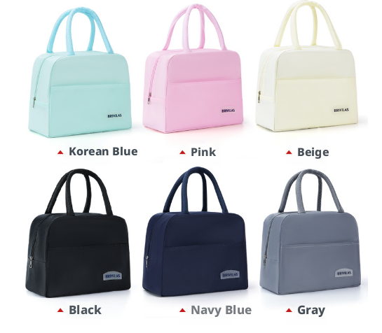 Thick lunch bag-navy blue-1 piece